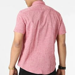 Sortie 🧨 Chemise A Manches Courtes JMC-853 Rouge Chiné de Armita 🧨 -Armita Soldes 2022 armita 319049 JMC 853 BORDO 20220513T161343 04