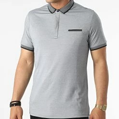 Le moins cher 🤩 Polo A Manches Courtes 569 Gris Chiné de Armita 🔔