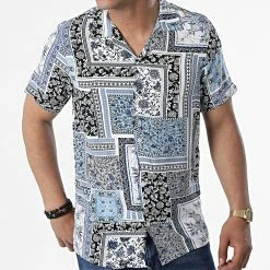 De gros 🥰 Chemise A Manches Courtes CH-5198 Blanc Noir Bleu Clair Floral de Armita 🎉 6 De gros 🥰 Chemise A Manches Courtes CH-5198 Blanc Noir Bleu Clair Floral de Armita 🎉 -Armita Soldes 2022 armita 319073 CH 5198 BLUE 20220516T160325 03