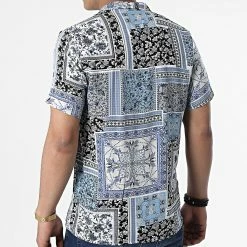 De gros 🥰 Chemise A Manches Courtes CH-5198 Blanc Noir Bleu Clair Floral de Armita 🎉 7 De gros 🥰 Chemise A Manches Courtes CH-5198 Blanc Noir Bleu Clair Floral de Armita 🎉 -Armita Soldes 2022 armita 319073 CH 5198 BLUE 20220516T160326 04