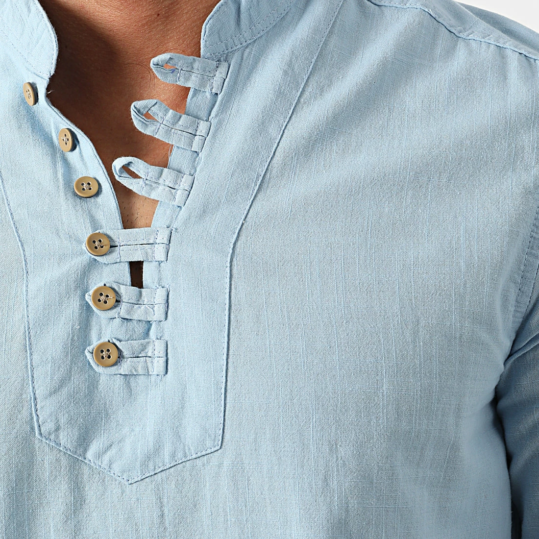 Le moins cher ✔️ Chemise A Manches Longues JCH-806 Bleu Clair de Armita 🎁 2 Le moins cher ✔️ Chemise A Manches Longues JCH-806 Bleu Clair de Armita 🎁 – Image 2