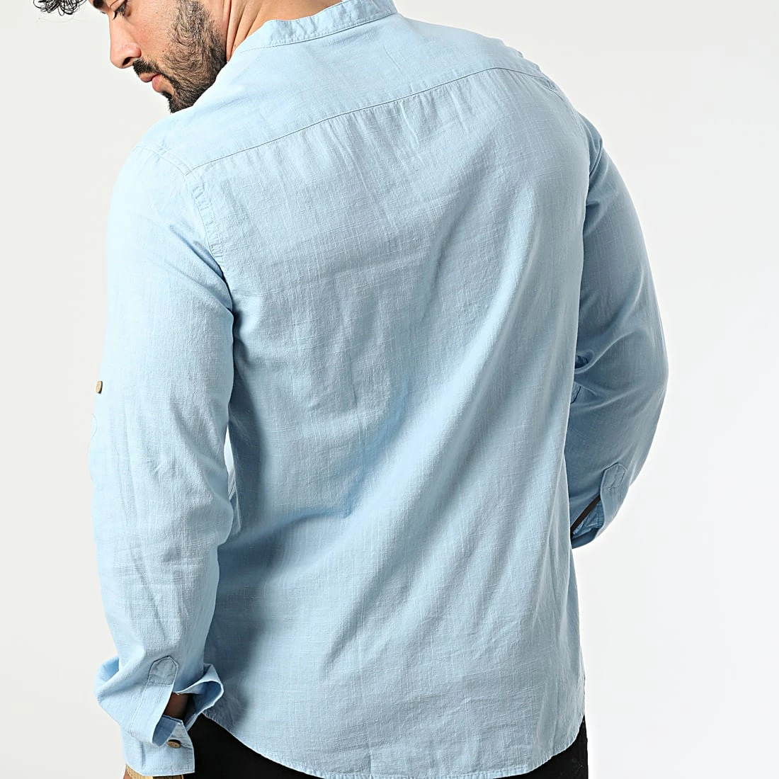 Le moins cher ✔️ Chemise A Manches Longues JCH-806 Bleu Clair de Armita 🎁 4 Le moins cher ✔️ Chemise A Manches Longues JCH-806 Bleu Clair de Armita 🎁 – Image 4