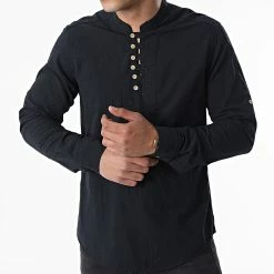 De gros 🥰 Chemise A Manches Longues JCH-806 Noir de Armita ⭐ -Armita Soldes 2022 armita 319076 JCH 806 BLACK 20220516T160933 03