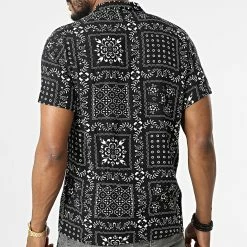 Coupon 🥰 Chemise Manches Courtes Floral 5199 Noir de Armita ⭐ -Armita Soldes 2022 armita 319097 CH 5199 BLACK 20220518T143056 04