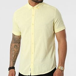 Tout neuf 💯 Chemise Manches Courtes JMC-853 Jaune de Armita ⌛