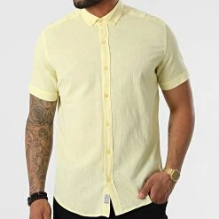 Tout neuf 💯 Chemise Manches Courtes JMC-853 Jaune de Armita ⌛ -Armita Soldes 2022 armita 319100 JMC 853 YELLOW 20220518T134755 03