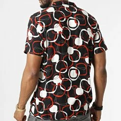 Promo 🤩 Chemise Manches Courtes 5189 Noir Orange de Armita 🔔 -Armita Soldes 2022 armita 319129 CH 5189 ORANGE 20220518T143040 04