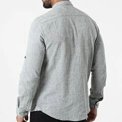 Remise 🔥 Chemise Manches Longues JCH-801 Vert Kaki Chiné de Armita ⭐ -Armita Soldes 2022 armita 324625 JCH 801 KHAKI 20220629T155307 04