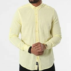 Bon marché 🛒 Chemise Manches Longues JCH-801 Jaune de Armita 🛒 -Armita Soldes 2022 armita 324632 JCH 801 YELLOW 20220629T155432 03