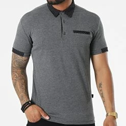 Sortie 🛒 Polo Manches Courtes JP-849 Gris Anthracite Chiné de Armita 🎁
