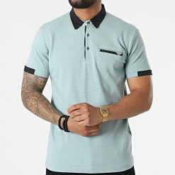 Acheter ✨ Polo Manches Courtes JP-849 Bleu Clair de Armita ❤️ -Armita Soldes 2022 armita 324642 JP 849 MINTHE 20220623T155700 03