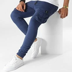 Promo 😀 Pantalon Cargo 7165 Bleu Marine de Armita ⭐ -Armita Soldes 2022 armita 324671 7165 PARLEMENT 20220621T121245 03