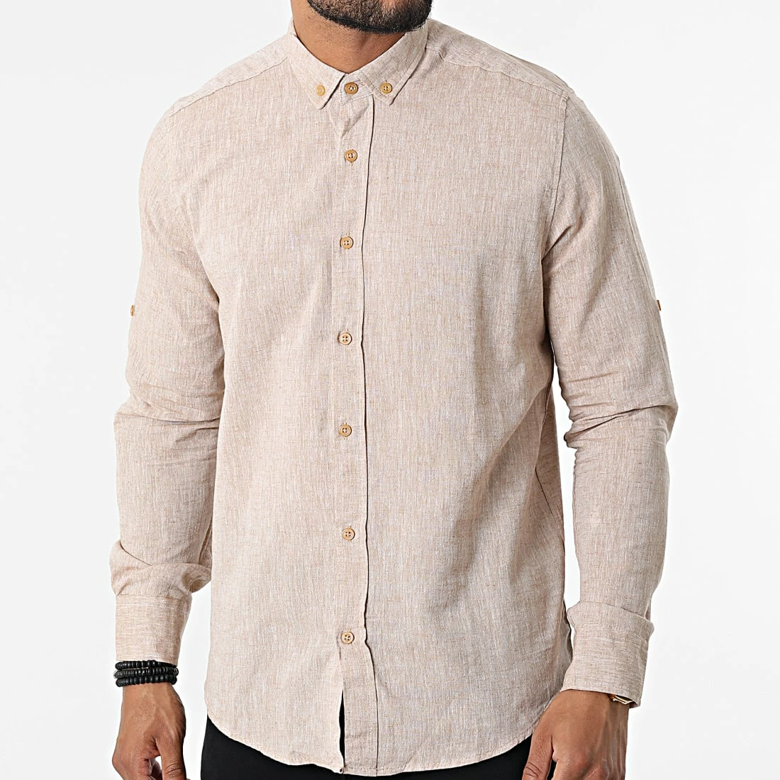 Budget 🤩 Chemise Manches Longues JCH-801 Beige de Armita 👍 1 Budget 🤩 Chemise Manches Longues JCH-801 Beige de Armita 👍