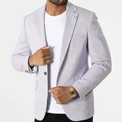 Acheter ✨ Veste Blazer CK-018 Lavande Chiné de Armita ✨