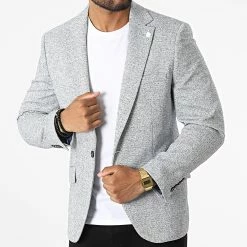 Sortie 👏 Veste Blazer CK-018 Bleu Marine Chiné de Armita 🔔