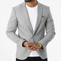 Top 10 ✔️ Veste Blazer CK-062 Gris de Armita 👍 -Armita Soldes 2022 armita 328928 CK 062 GRIS 20220722T151930 03