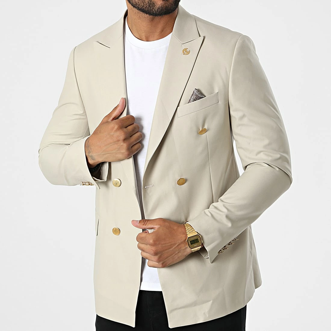 Coupon ⌛ Veste Blazer CK-041 Beige de Armita ✔️ 1 Coupon ⌛ Veste Blazer CK-041 Beige de Armita ✔️