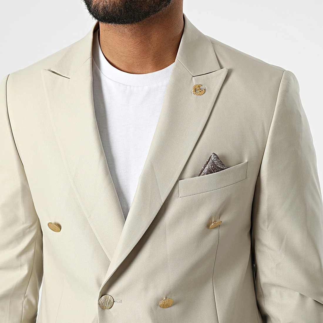 Coupon ⌛ Veste Blazer CK-041 Beige de Armita ✔️ 2 Coupon ⌛ Veste Blazer CK-041 Beige de Armita ✔️ – Image 2