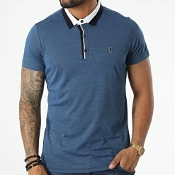 Acheter 🌟 Polo Manches Courtes 570 Bleu Chiné de Armita 😉 -Armita Soldes 2022 armita 328968 POLO 570 INDIGO 20220722T161257 03