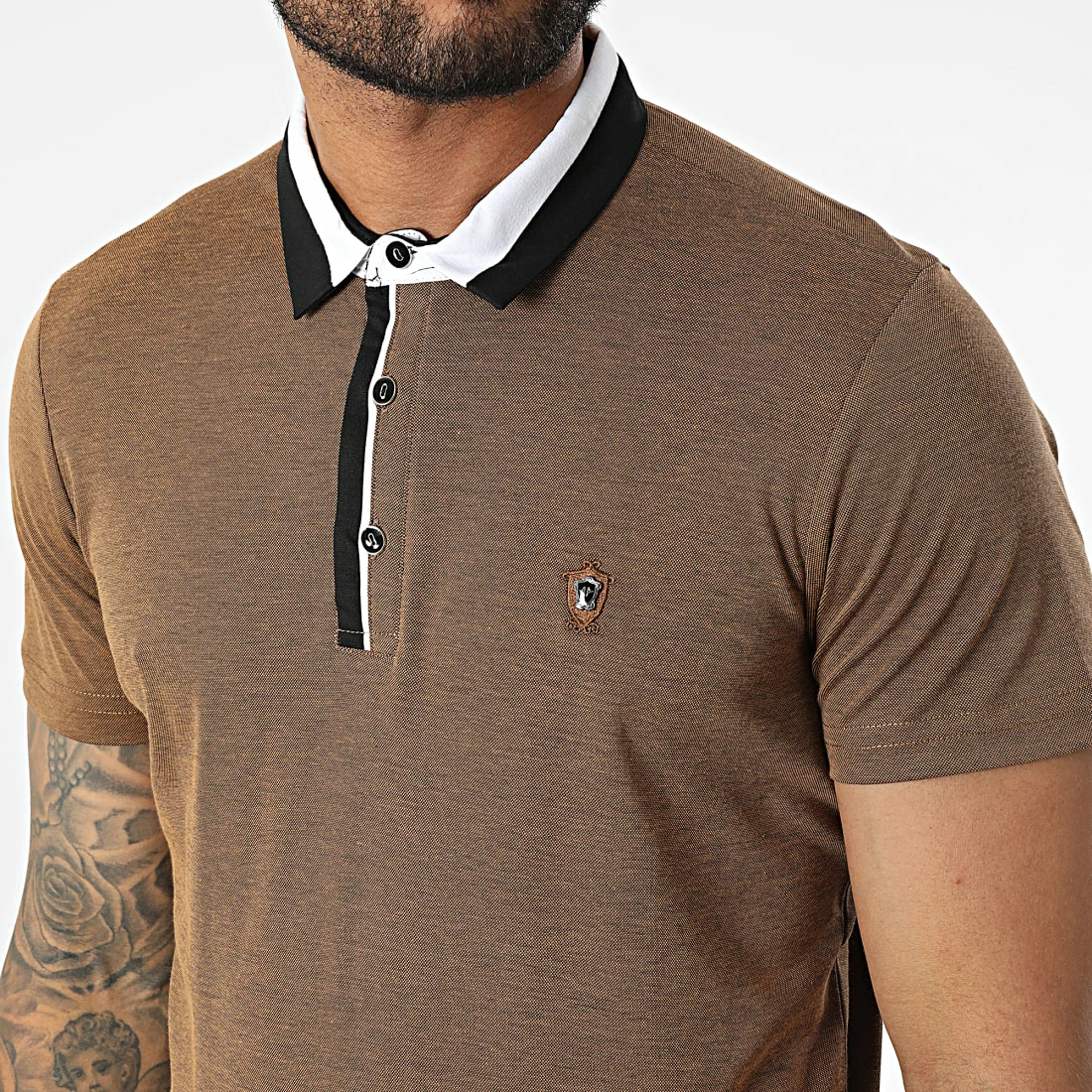 Bon marché 🥰 Polo Manches Courtes 570 Camel Chiné de Armita 🥰 2 Bon marché 🥰 Polo Manches Courtes 570 Camel Chiné de Armita 🥰 – Image 2