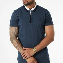 Tout neuf ✨ Polo Manches Courtes 570 Bleu Marine de Armita ❤️ -Armita Soldes 2022 armita 328973 POLO 570 NAVY 20220722T161241 03