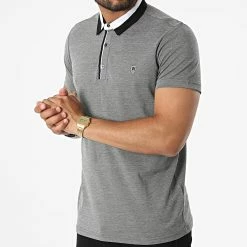 Coupon ✨ Polo Manches Courtes 570 Noir Chiné de Armita 🥰 -Armita Soldes 2022 armita 328975 POLO 570 BLACK 20220722T162452 03