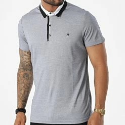 Meilleur prix ✔️ Polo Manches Courtes 570 Bleu Marine Chiné de Armita ⭐