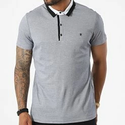 Meilleur prix ✔️ Polo Manches Courtes 570 Bleu Marine Chiné de Armita ⭐ -Armita Soldes 2022 armita 328976 POLO 570 BLUE 20220722T161747 03