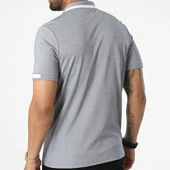 Tout neuf ⭐ Polo Manches Courtes 572 Bleu Marine Chiné de Armita 🤩 -Armita Soldes 2022 armita 328979 POLO 572 BLUE 20220722T161714 04