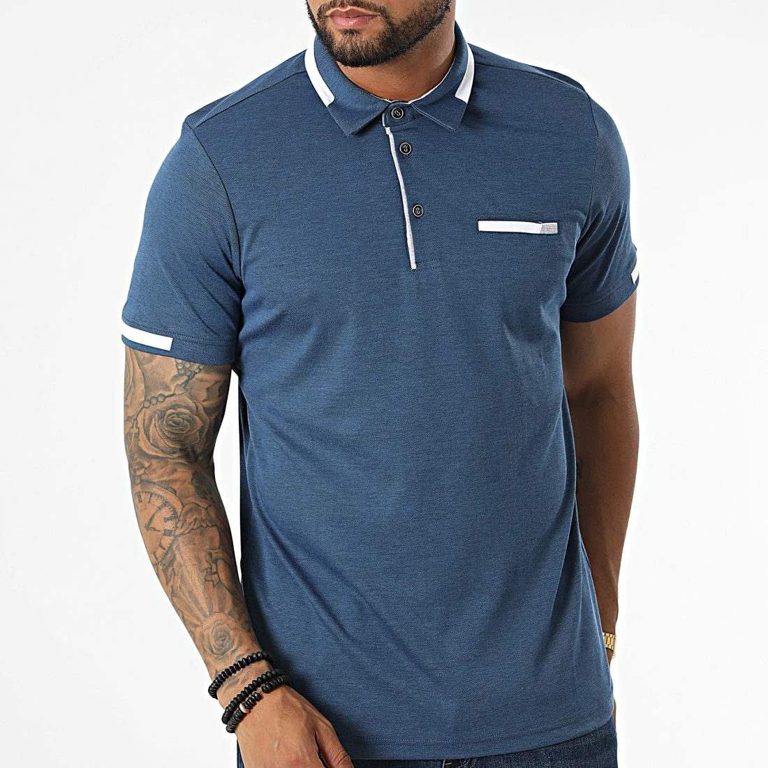 Coupon 😍 Polo Manches Courtes 572 Bleu Chiné de Armita 🧨 3 Coupon 😍 Polo Manches Courtes 572 Bleu Chiné de Armita 🧨 – Image 3