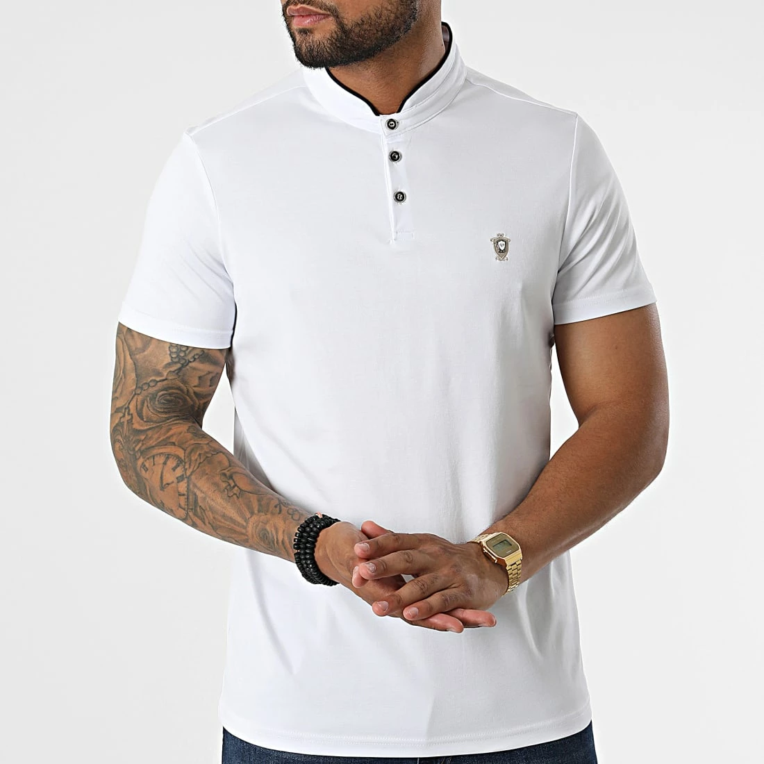 Le moins cher 🤩 Polo Manches Courtes 571 Blanc de Armita 🧨 3 Le moins cher 🤩 Polo Manches Courtes 571 Blanc de Armita 🧨 – Image 3