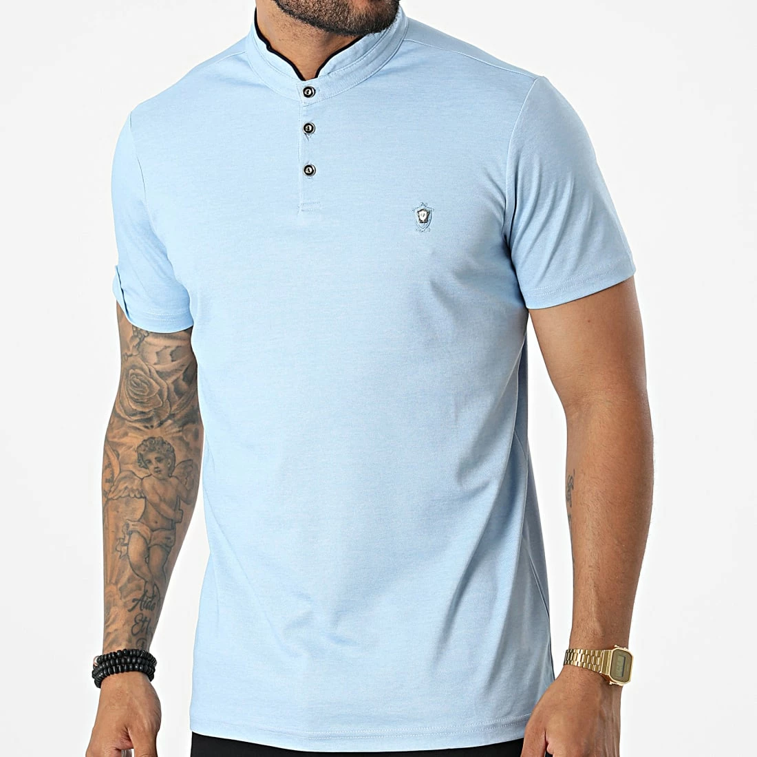 Meilleur prix 🛒 Polo Manches Courtes 571 Bleu Clair de Armita 🤩 1 Meilleur prix 🛒 Polo Manches Courtes 571 Bleu Clair de Armita 🤩