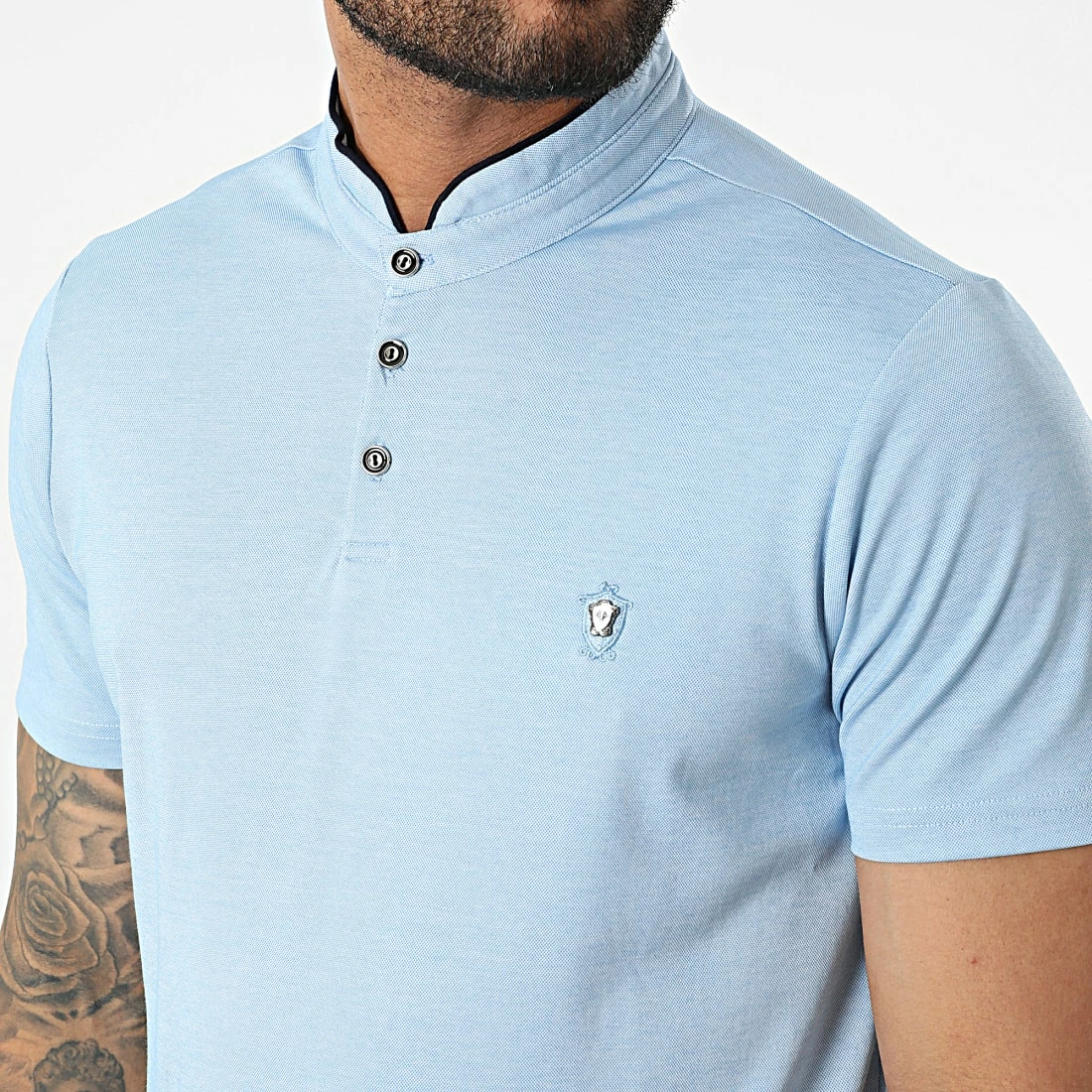 Meilleur prix 🛒 Polo Manches Courtes 571 Bleu Clair de Armita 🤩 2 Meilleur prix 🛒 Polo Manches Courtes 571 Bleu Clair de Armita 🤩 – Image 2