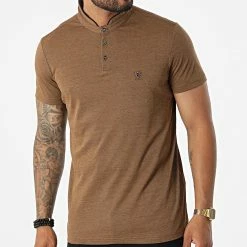 De gros ⭐ Polo Manches Courtes 571 Camel Chiné de Armita 👍