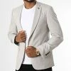 Promo 🤩 Veste Blazer F8009 Gris Chiné Beige de Armita ⭐