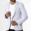 Remise ✔️ Veste Blazer B7065 Bleu Clair Chiné de Armita 🥰