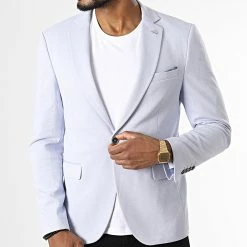 Remise ✔️ Veste Blazer B7065 Bleu Clair Chiné de Armita 🥰 -Armita Soldes 2022 armita 337351 M B7065 LTBLUE 20220916T160756 03