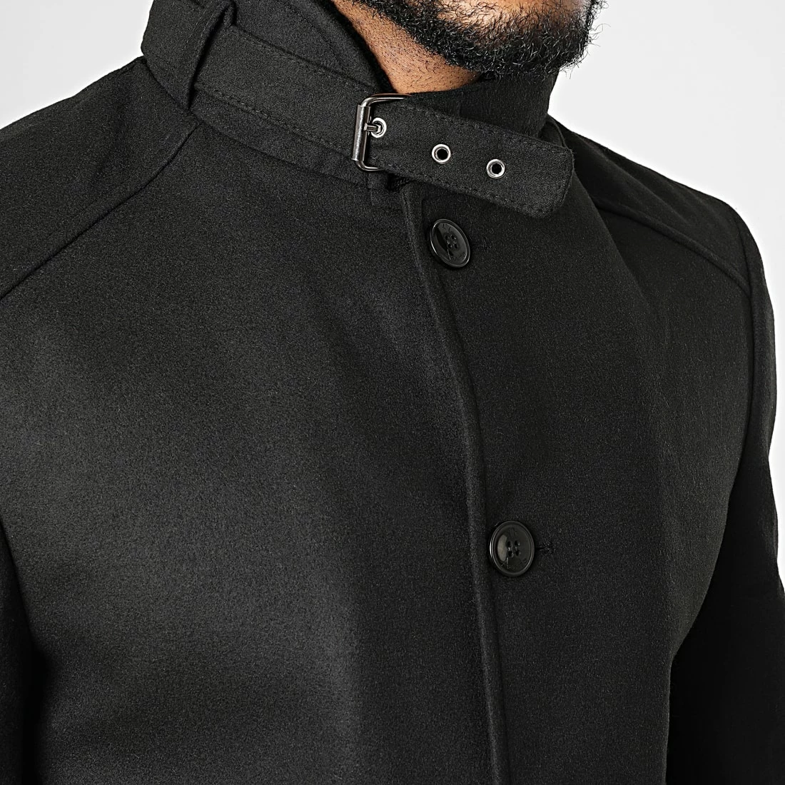 Promo 😀 Manteau CAB022 Noir de Armita 👏 2 Promo 😀 Manteau CAB022 Noir de Armita 👏 – Image 2