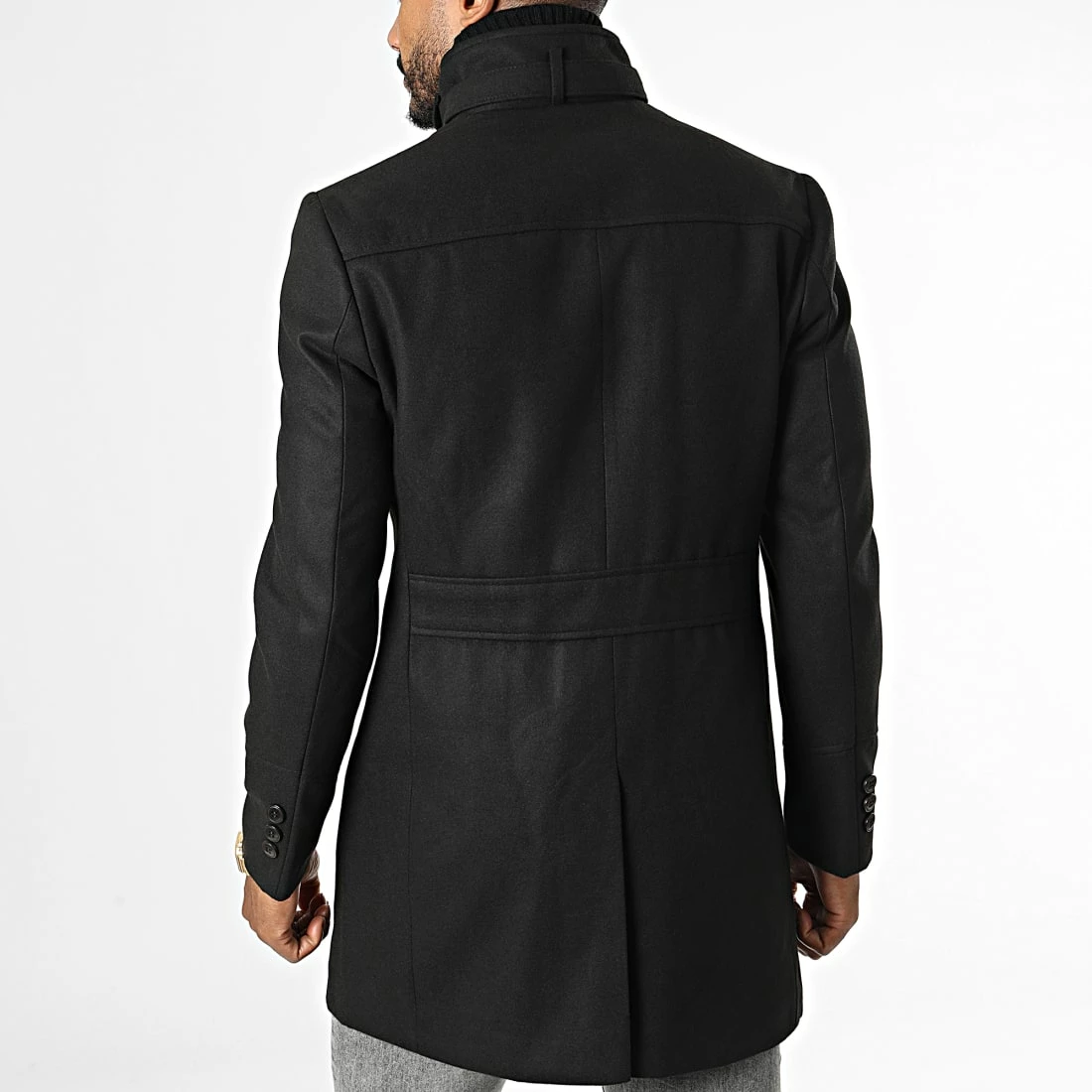 Promo 😀 Manteau CAB022 Noir de Armita 👏 4 Promo 😀 Manteau CAB022 Noir de Armita 👏 – Image 4