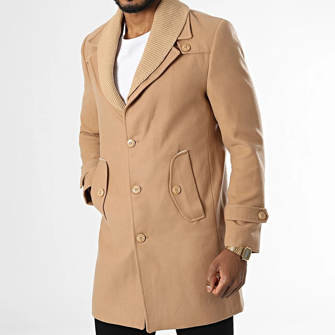 Offres 🛒 Manteau CAB034 Beige de Armita 🛒 3 Offres 🛒 Manteau CAB034 Beige de Armita 🛒 – Image 3