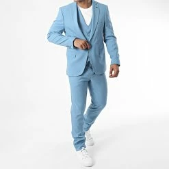 Meilleure vente ✨ Ensemble Costume 3 Pièces 6740 Bleu de Armita 👏