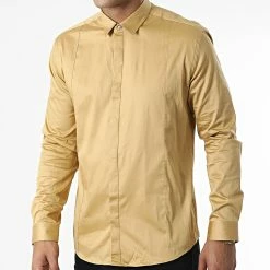 Nouveau 🥰 Chemise Manches Longues PCH-903 Doré de Armita 🔥