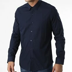 Meilleure vente 🔔 Chemise Manches Longues PCH-901 Bleu Marine de Armita 🤩