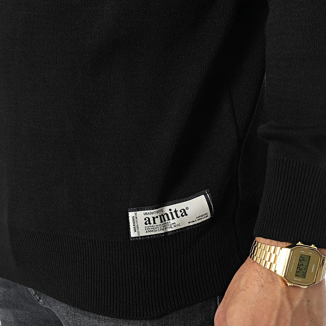 Nouveau 😉 Pull AVH-178 Noir de Armita ✔️ 2 Nouveau 😉 Pull AVH-178 Noir de Armita ✔️ – Image 2