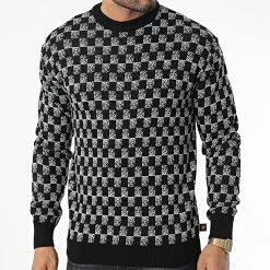 Vente flash 🛒 Pull AVH-181 Noir Gris de Armita ⭐ -Armita Soldes 2022 armita 338251 AVH 181 BLACK 20220922T154613 03