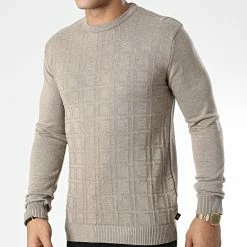 Offres 👍 Pull AVP-182 Beige Foncé de Armita 😍