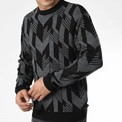 Acheter 🥰 Pull AVH-179 Gris Anthracite Noir de Armita 🎁 -Armita Soldes 2022 armita 338567 AVH 179 BLACK 20220920T162317 03