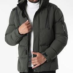 Coupon 🎁 Doudoune Capuche 3514 Vert Kaki de Armita ⌛