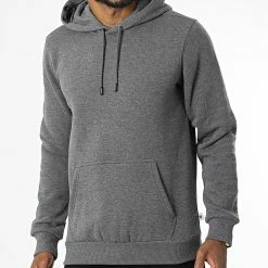 Offres ❤️ Sweat Capuche SWP-882 Gris Anthracite Chiné de Armita 🤩
