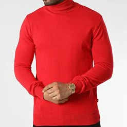 De gros 🎁 Pull Col Roulé AVR-176 Rouge de Armita 😉